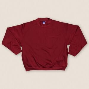 Vintage Burgundy Essential Oversized Sweatshirt Size XL